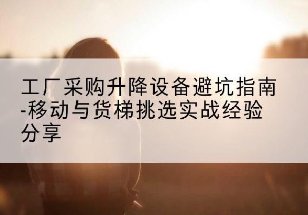 特克斯移动式升降机怎么选-工厂采购升降设备避坑指南-移动与货梯挑选实战经验分享